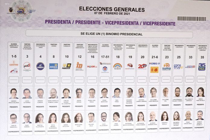 Principal papeleta elecciones