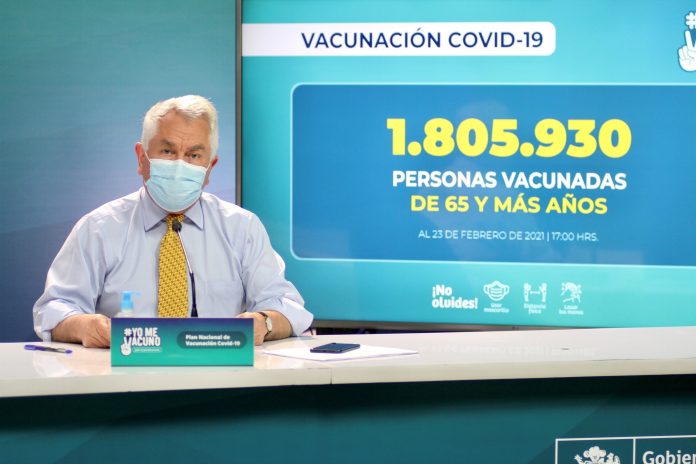 Ejemplo. Chile es el primer país en América Latina con más vacunas contra Covid, por cada 100 habitantes. EFE Ejemplo. Chile es el primer país en América Latina con más vacunas contra Covid, por cada 100 habitantes. EFE