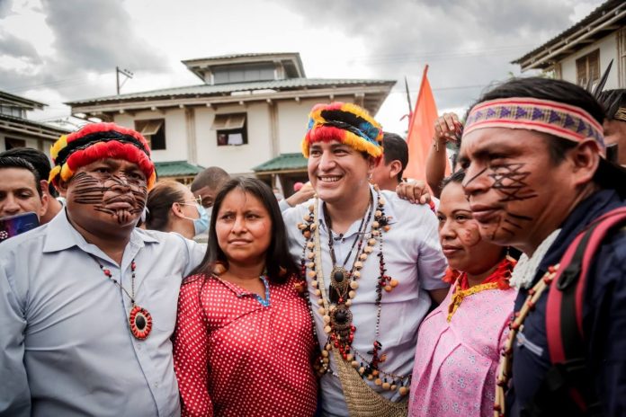 ELECCIONES. Guillermo Lasso y Andrés Arauz recorren la sierra y la amazonía en busca de votos. Fotos. Cortesía. ELECCIONES. Guillermo Lasso y Andrés Arauz recorren la sierra y la amazonía en busca de votos. Fotos. Cortesía.
