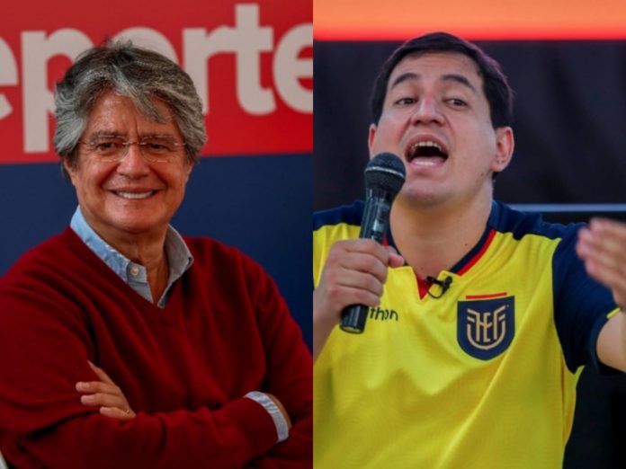CANDIDATOS. La Presidencia se define entre los candidatos Guillermo Lasso (CREO-PSC) y Andrés Arauz (UNES).