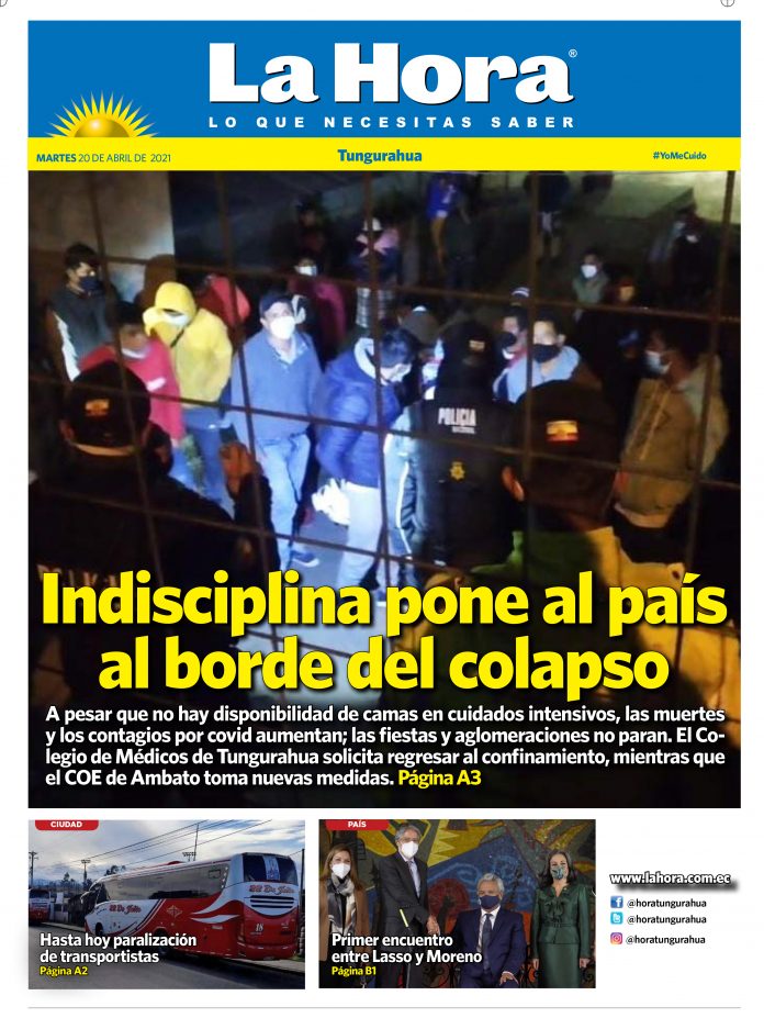 Tungurahua 20 de abril de 2021