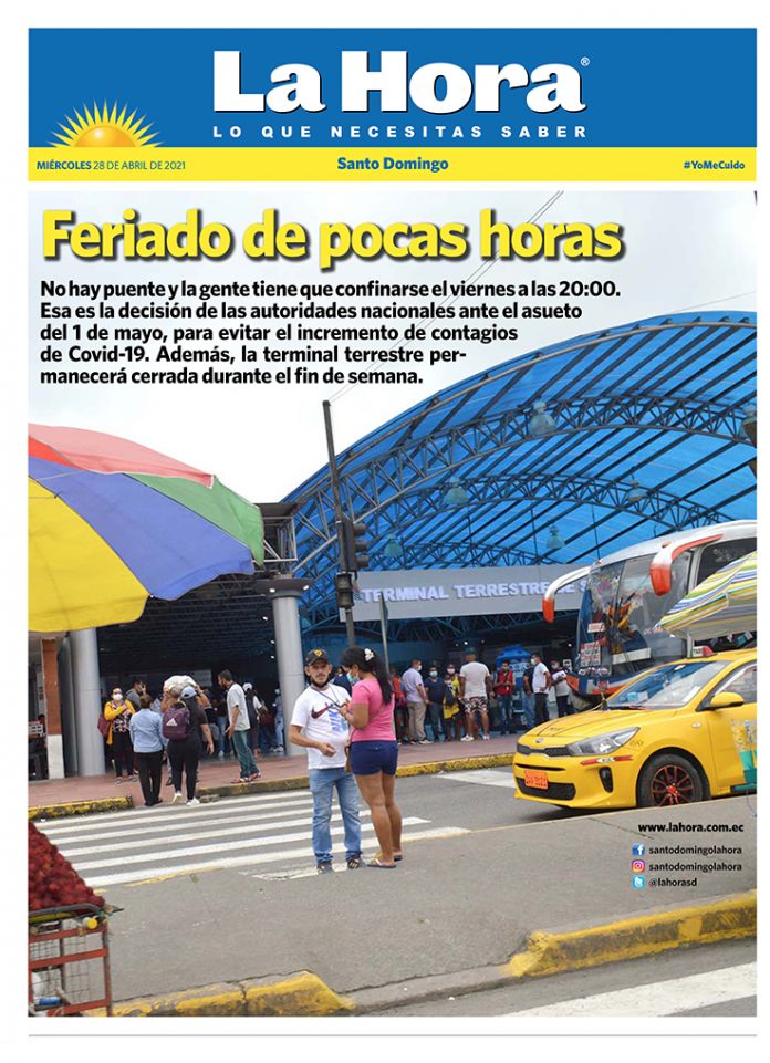 Santo Domingo 28 de abril 2021 Santo Domingo: 28 de abril, 2021