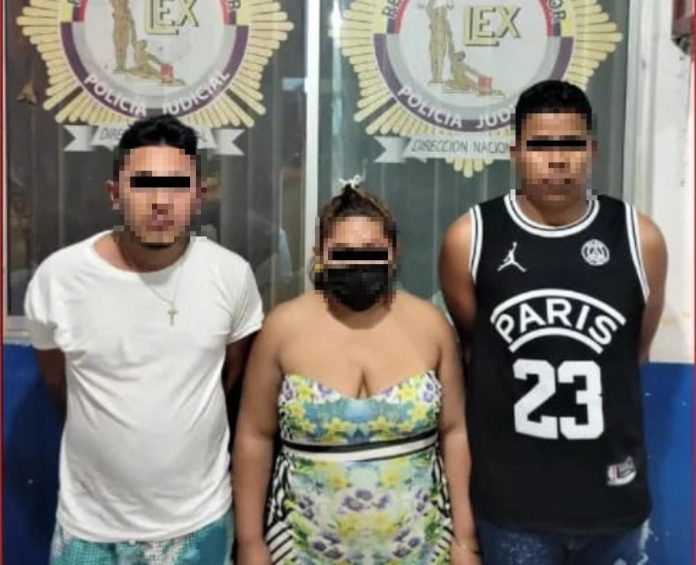 APREHENDIDOS. Una acción ininterrumpida de los agentes de la PJ permitió la detención de los tres sujetos.