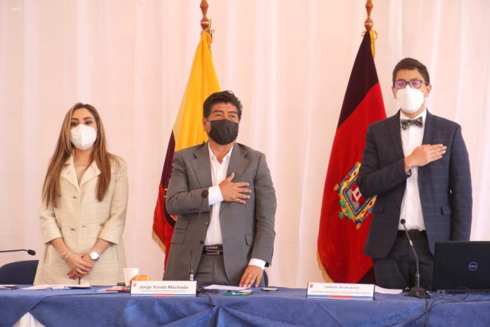 OBRAS. El alcalde de Quito, Jorge Yunda, continúa con su agenda de actividades, pese a las observaciones frente a su regreso al cargo.