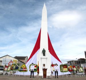 Civismo. El minuto cívico se organizó en el Obelisco.