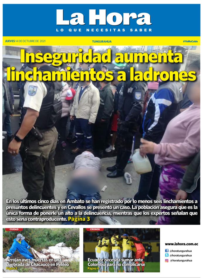 Tungurahua 14 de octubre de 2021